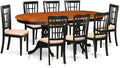 East West Furniture PLNI9-BCH-C 9 Piece Modern Dining Table Set Includes an by EastWestFurniture