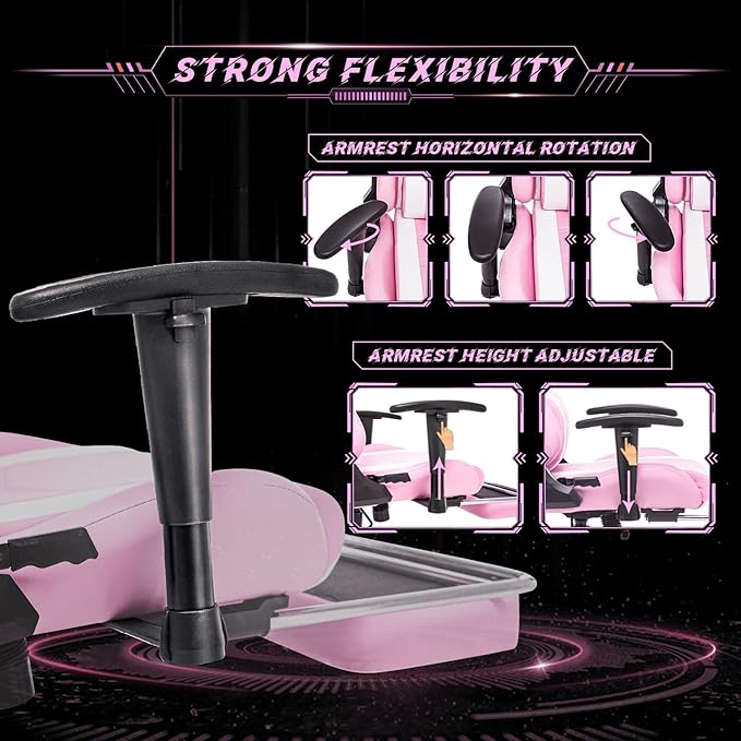 AA Products Gaming Chair Ergonomic High Back Computer Racing Chair Adjustable - Image 5