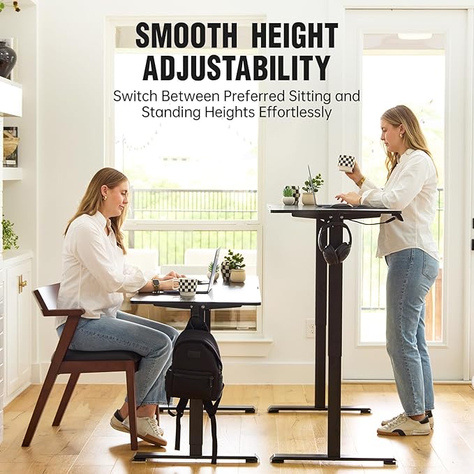 Veken Standing Desk Electric 47.2 Inch, Height Adjustable Sit Stand Up - Image 4