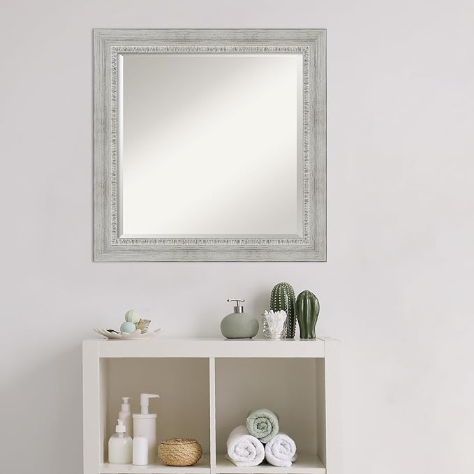 Amanti Art White Bathroom Mirror - Image 5