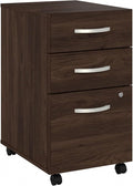 Bush Business Furniture Studio C 3 Drawer Mobile File Cabinet in Black Walnut by BushBusinessFurniture