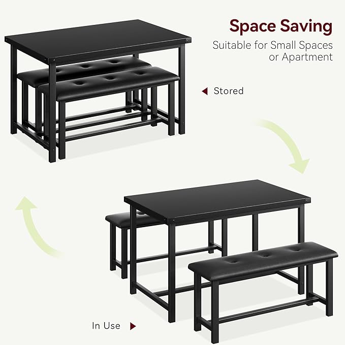 Dining Table Set for 4, Kitchen Table - Image 7