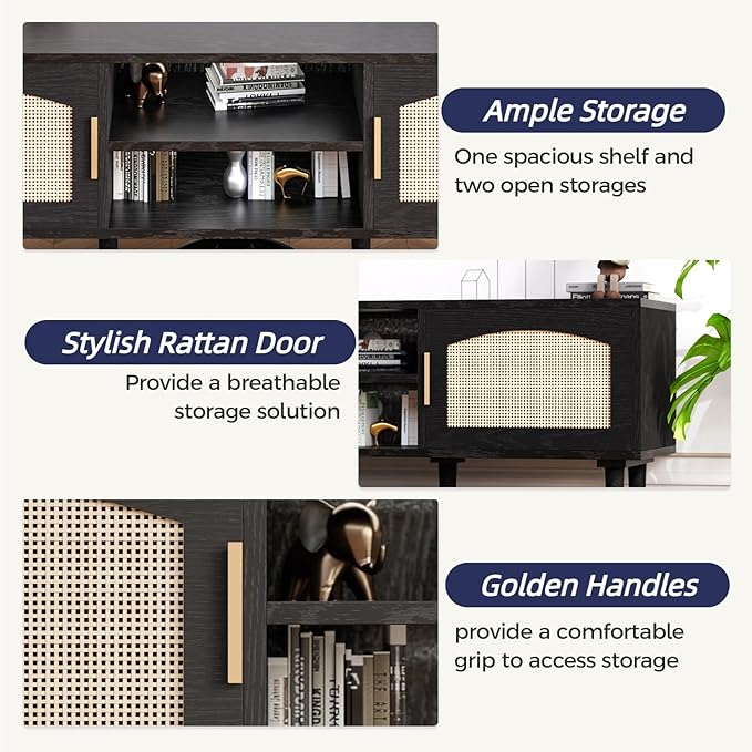 TV Stand for TVs up to 60", Modern Entertainment Center - Image 4