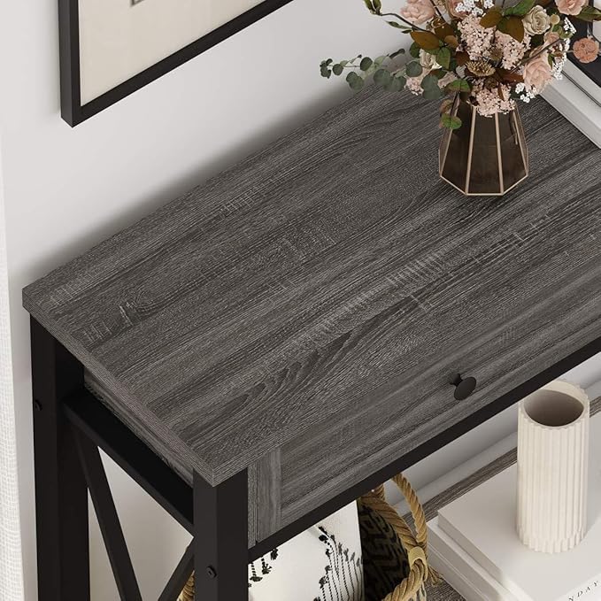 BON AUGURE Sofa Table with Drawers, Console Tables - Image 5