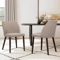 COLAMY Upholstered Dining Chairs Set of 2, Modern Fabric Dining Room Kitchen by COLAMYINC