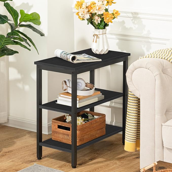 HOOBRO End Table, Simple Rustic Side Table - Image 2