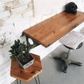 Industrial Rustic Wall-Mounted Table, Dining Table Desk, Pine Wood Wall-Mounted by FOFFRIENDOFFAMILY