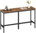 VASAGLE Bar Table, Narrow Long Kitchen Dining Table, Sturdy Metal Frame by VASAGLEbySONGMICSHOME