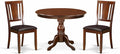 East West Furniture HBDU3-MAH-C 3 Piece Dining Set Contains a Round Dining Room by EastWestFurniture