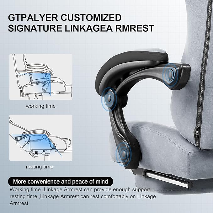 GTPLAYER Gaming Chair, Computer Office Chair - Image 5