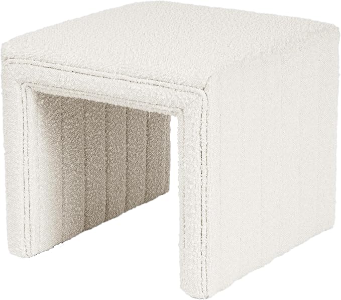 HomePop Modern Channel Tufted Ottoman Home Décor|Ottoman - Image 6