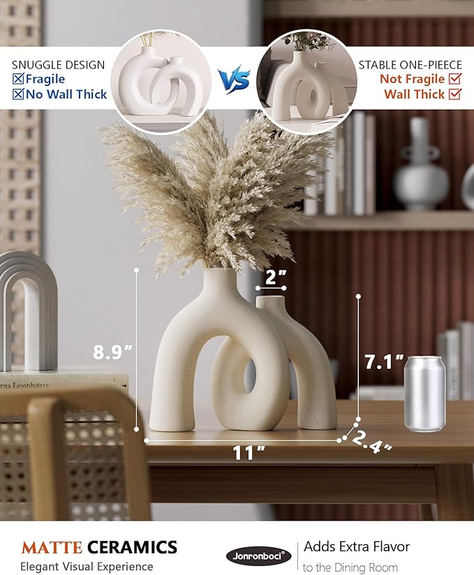 Hug Donut Decorative Vase Set - Image 2