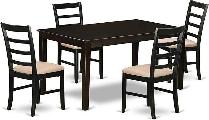 East West Furniture CAPF5-CAP-C 5 Piece Dining Room Furniture Set Includes a by EastWestFurniture