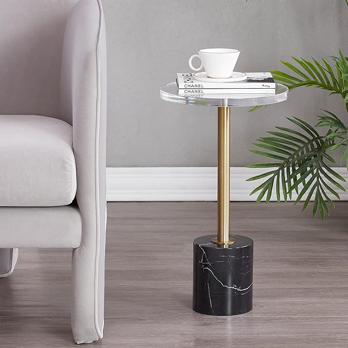 LIKENOW Furniture Acrylic Side Table, Office | Modern Nightstand - Image 2