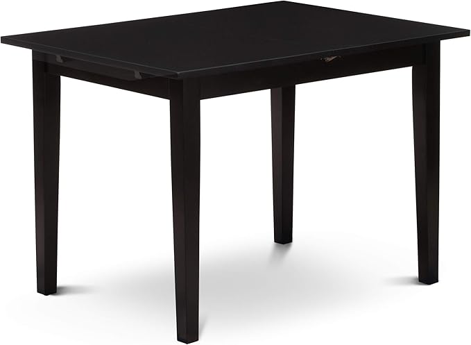 East West Furniture NOFL3-BLK-21 3 Piece Modern Dining Table Set Contains a - Image 8