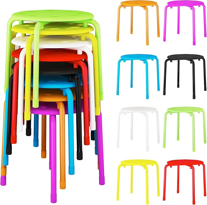 VECELO Stackable Stools for Classroom by VECELO