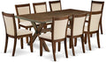 East West Furniture X777MZN32-9 9 Piece Dining Room Set Includes a Rectangle by EastWestFurniture
