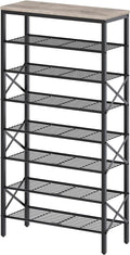 8 Tier Shoe Rack, Shoe Storage Organizer, Large Capacity Shoe Shelf Holds 32 by Yatiney