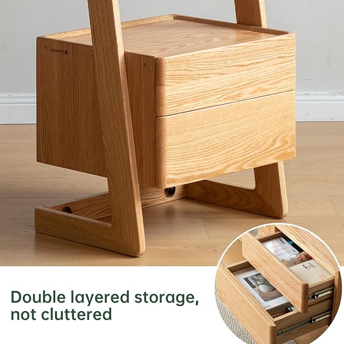 100% Solid Wood 5 Tier Ladder Shelf, Narrow Ladder Bookshelf - Image 4
