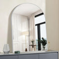 Arched Bathroom Mirror, 36x48IN Silver Bathroom Mirror by Welcometocofeny