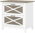 Bush Furniture Key West Lateral File Cabinet, Modern Farmhouse 2 Drawer File by BushHome