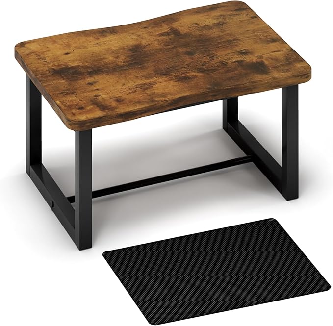 Wooden Step Stool with Non-Slip mat, Bed Steping Stool - Image 9