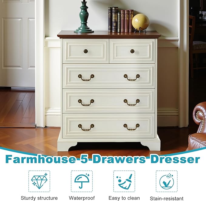 31.5" Farmhouse Sideboard Buffet Cabinet - Image 6