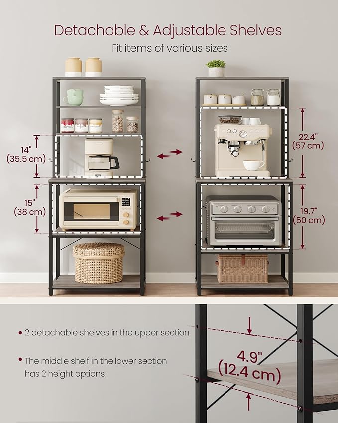 VASAGLE Coffee Bar, Baker’s Rack - Image 6