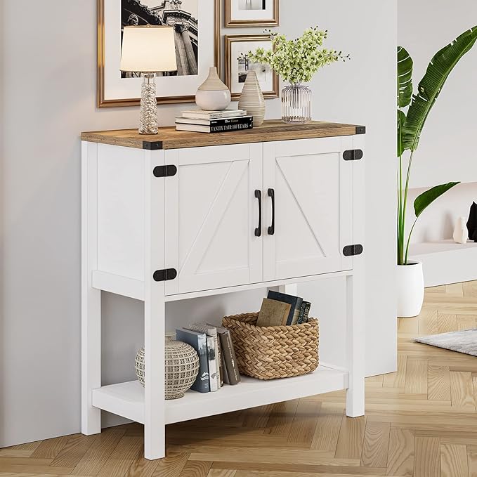 Console Table Coffee Bar Cabinet Sofa Table, 31.5 L x 13.8 D x 34.65 H - Image 8