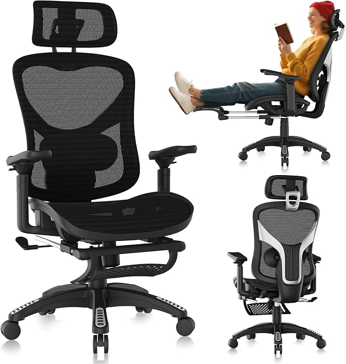 Ergonomic Office Chair, Mesh Desk Chair by NexHut