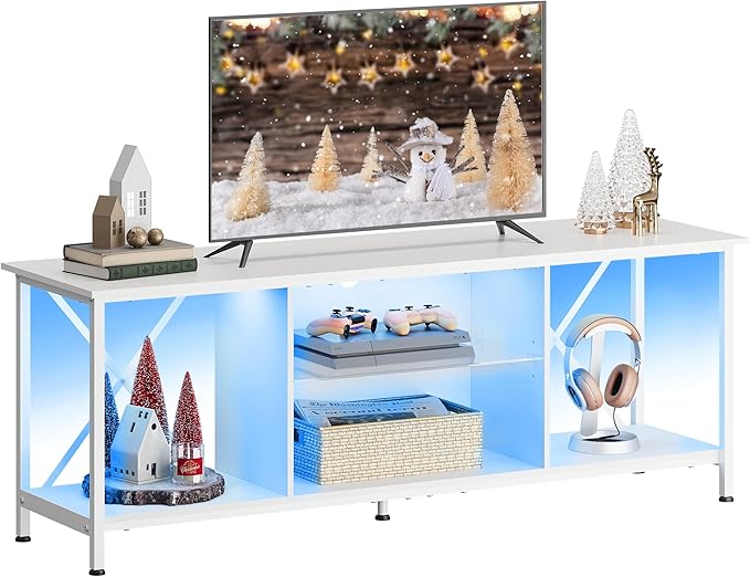 WLIVE TV Stand up to 65 Inch TV, Industrial TV Console by WLIVE
