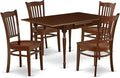East West Furniture MZGR5-MAH-W 5 Piece Modern Dining Table Set Includes a by EastWestFurniture