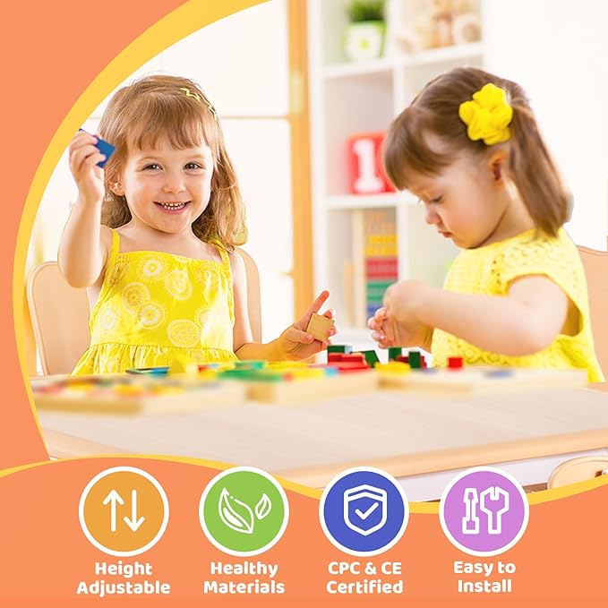 FUNLIO Adjustable Kids Chair, 3 Level Height Adjustable Toddler Chair - Image 3