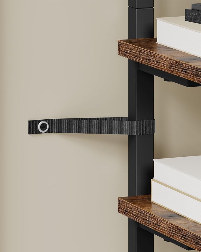 8-Tier Bookshelf, LED Bookcase - Image 5