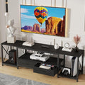 TV Stand with Fabric Drawer for 50 55 Inches TV by GYIIYUO