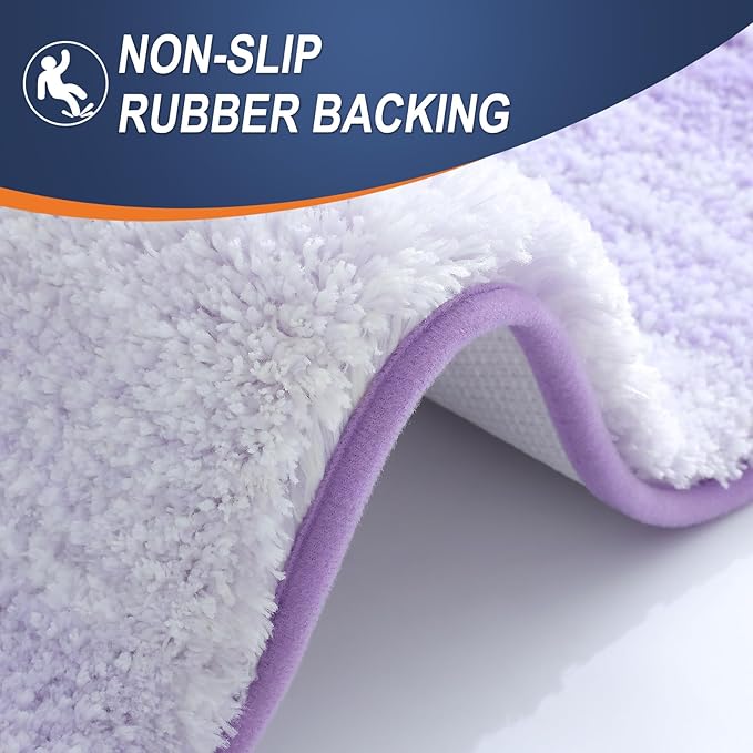 OLANLY Bathroom Rugs Mat 24x16, Extra Soft Absorbent Microfiber Bath Rugs - Image 5