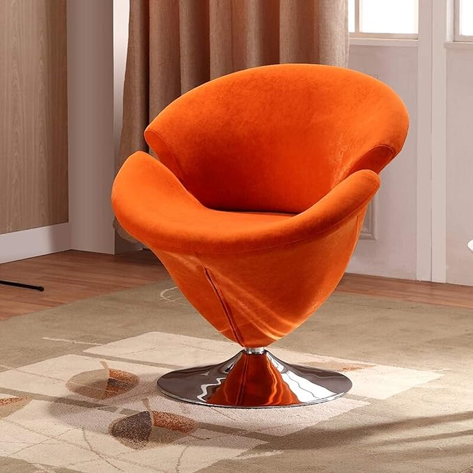 Manhattan Comfort Tulip Swivel Accent Chair Set of 2 - Image 4
