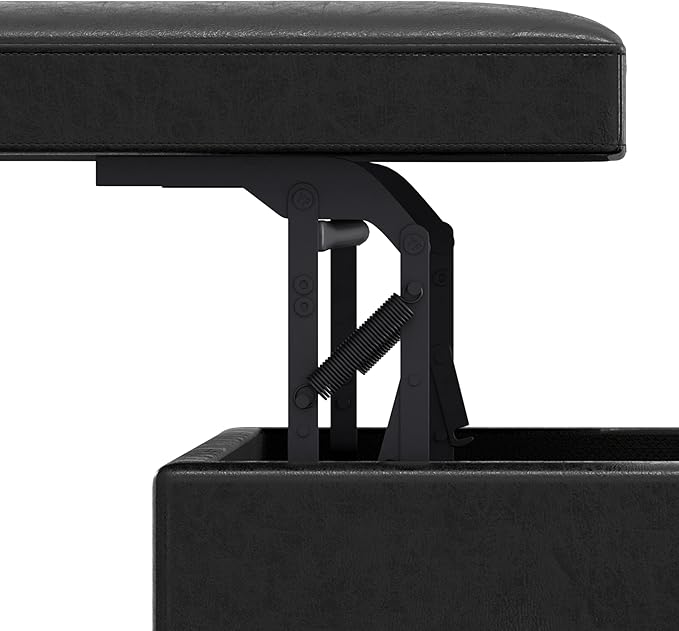 SIMPLIHOME Owen 42 inch Wide Mid Century Modern Rectangle Lift Top Large Coffee - Image 11