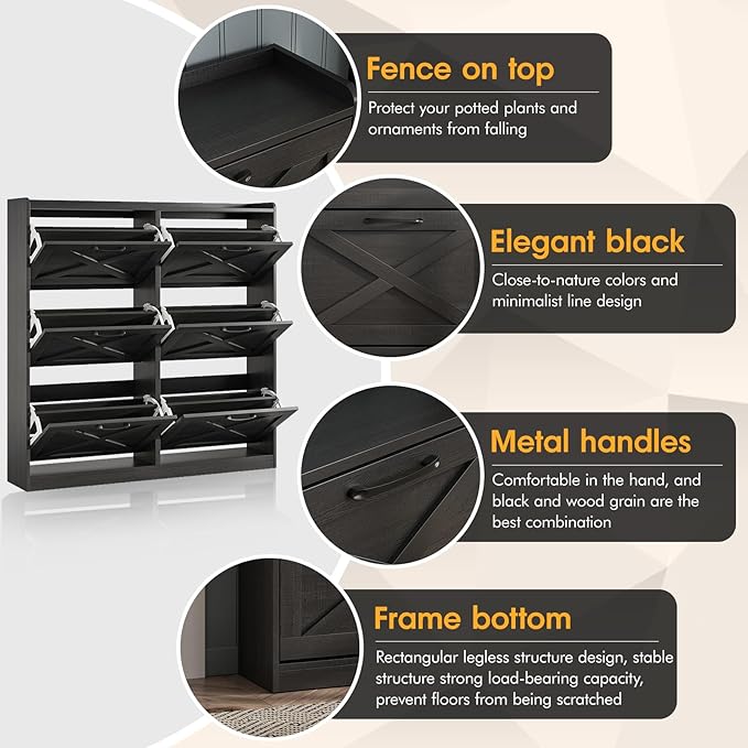Maupvit Large Shoe Storage Cabinet - Image 4