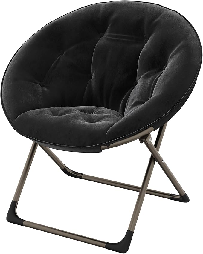 Comfy Saucer Chairs, Cozy Faux Fur Living Room Chair by GAOMON