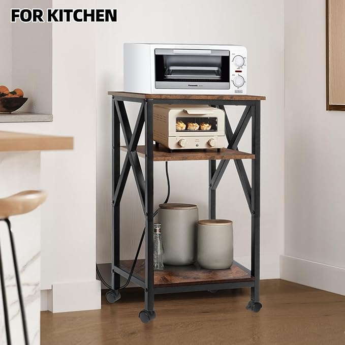 End Table with Charging Station, End Tables Living Room Set of 2 Farmhouse - Image 9