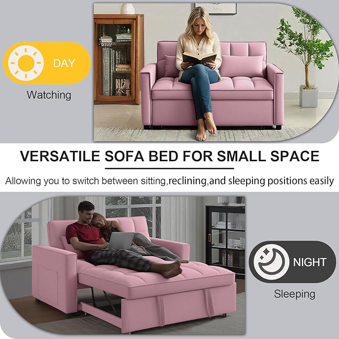 3 in1 Sofa Bed, Pull-Out Sleeper Sofa Bed - Image 5