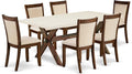 East West Furniture X727MZN32-7 7 Piece Modern Dining Table Set Consist of a by EastWestFurniture
