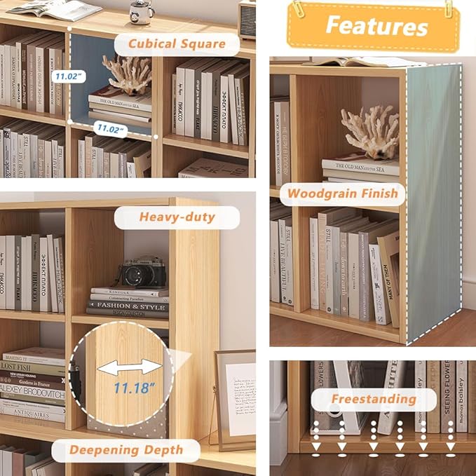 4 Cube Organizer Bookcase - Image 3