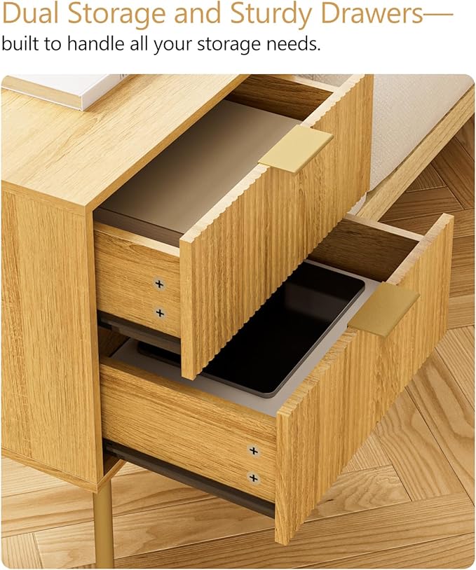 Masupu Night Stand, Mid-Century Modern Bedside Table - Image 4