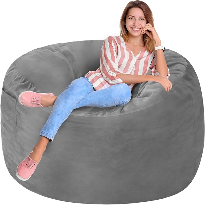 Homguava 3FT Bean Bag Chair: 3' Bean Bags - Image 6