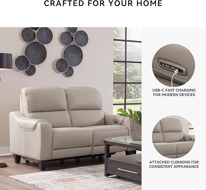 Signature Design by Ashley Mercomatic Casual Leather Match Wall Hugger Power - Image 5
