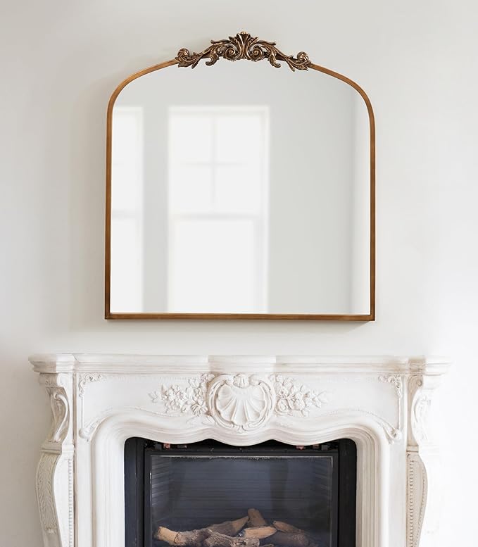 Kate and Laurel Arendahl Ornate Traditional Square Arched Mirror; 28 x 30; - Image 4