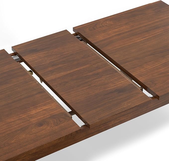 SIMPLIHOME Wilson Extendable Dining Table, Solid Wood Walnut Veneer, 60-76 x 36 - Image 8