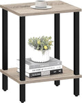 TUTOTAK End Table, Side Table, Nightstand, 2-Tier Storage Shelf, Sofa Side Table by WelcometotheTUTOTAKHome